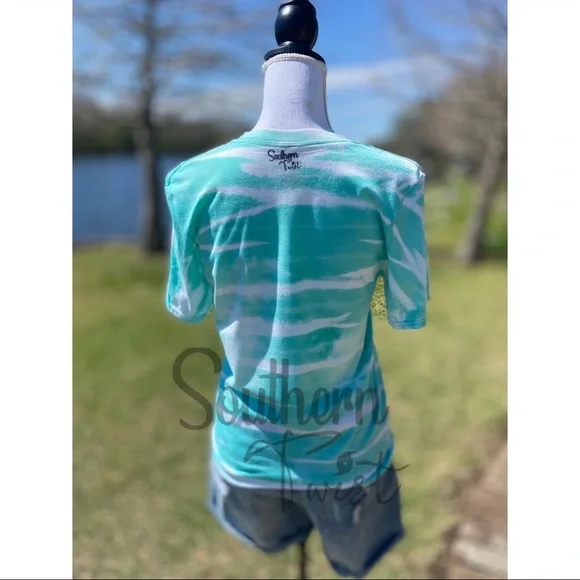 “Mom” #momlife Messy Bun Sunglasses Headband Bleached Sublimation Green - Picture 2 of 2